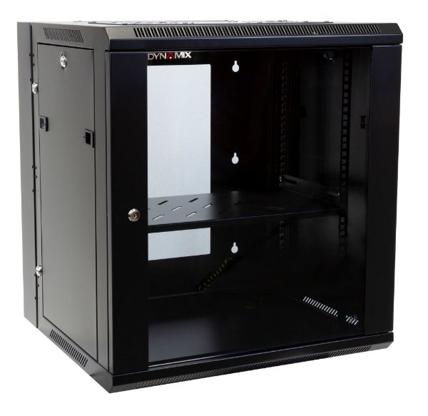 Picture of 12RU UniverSwing Wall Mount Cabinet. Rackmount supplied Left & Right Hinges