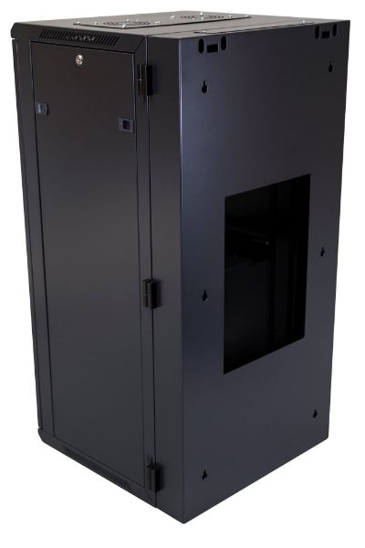 Picture of 24RU UniverSwing Wall Mount Cabinet. Rackmount supplied Left & Right Hinges