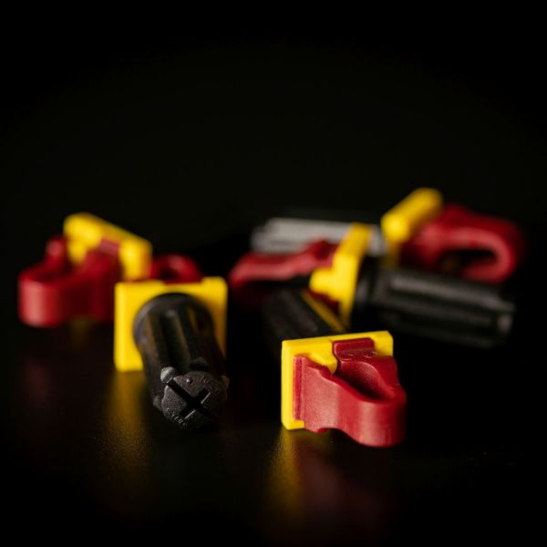 Picture of Series II 20-pack Maroon Smart Rack Mounting System. Replacement for Cage Nuts