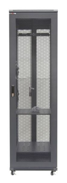Picture of 42RU Server Cabinet 1000mm Deep Front Mesh Door Rear Mesh Double Doors