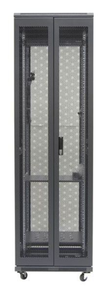 Picture of 42RU Server Cabinet 600mm Deep Front Mesh Door Rear Mesh Double Doors
