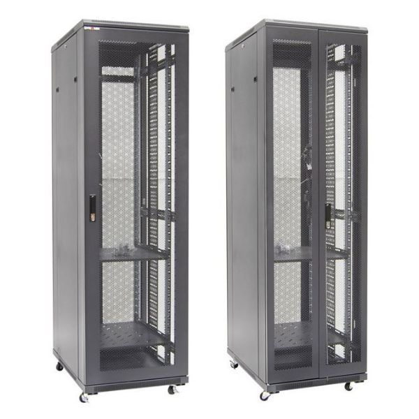 Picture of 42RU Server Cabinet 800mm Deep Front Mesh Door Rear Mesh Double Doors