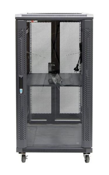 Picture of 22RU Server Cabinet 600mm Deep (600x600x1190mm) Incl. 1x Fixed Shelf 4x Fans 25x Cage