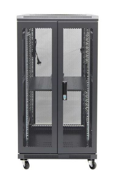 Picture of 22RU Server Cabinet 900mm Deep (600x900x1190mm) Incl. 1x Fixed Shelf 4x Fans 25x Cage