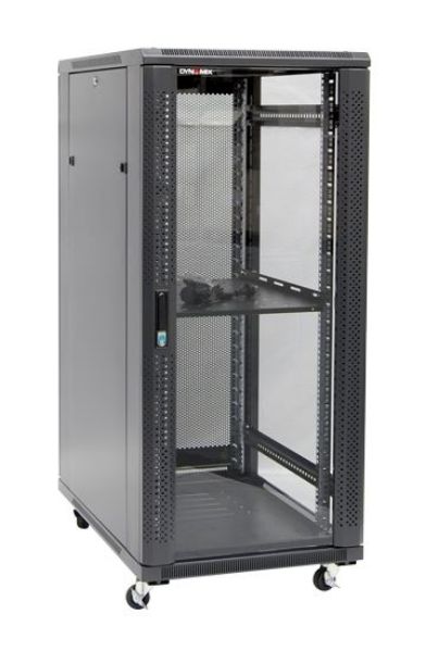 Picture of 27RU Server Cabinet 600mm Deep (600 x 600 x 1410mm) 1x Fixed Shelf 4x Fans