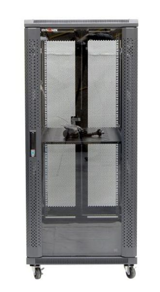 Picture of 27RU Server Cabinet 600mm Deep (600 x 600 x 1410mm) 1x Fixed Shelf 4x Fans