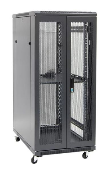 Picture of 27RU Server Cabinet 600mm Deep (600 x 600 x 1410mm) 1x Fixed Shelf 4x Fans