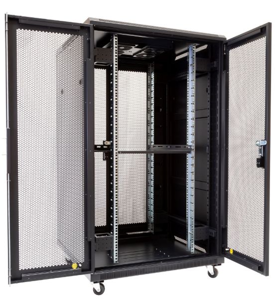 Picture of 27RU Server Cabinet 1000mm Deep (800 x 1000 x 1410mm) 1x Fixed Shelf 4x Fans