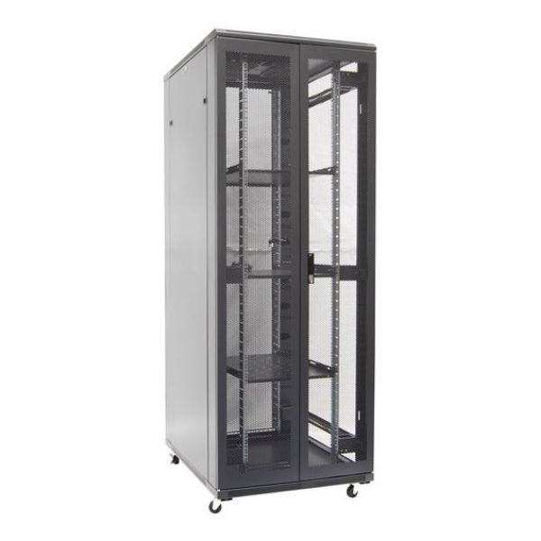 Picture of 37RU Server Cabinet 800mm Deep (800 x 800 x 37U). Incl 2x Fixed Shelves 4x Fans