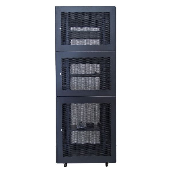Picture of 45RU Co-Location Server Cab 3x Compartments 18U, 12U, 12U 1000mm Deep (800x1000x2210mm)
