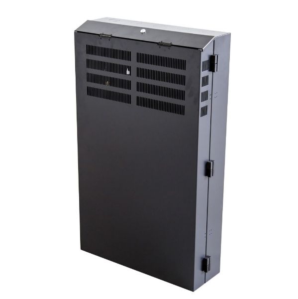 Picture of 8RU Vertical Wall Mount Cabinet w/ 2RU Horizontal Mounting Rails 650x410x1070mm