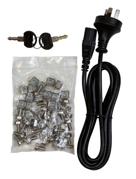 Picture of 12RU Wall Mount Cabinet 450mm Deep (600 x 450 x 650mm) Includes 1x Fixed Shelf 2 Fan