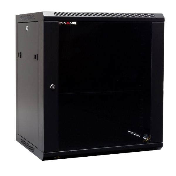 Picture of 12RU Wall Mount Cabinet 450mm Deep (600 x 450 x 650mm) Includes 1x Fixed Shelf 2 Fan
