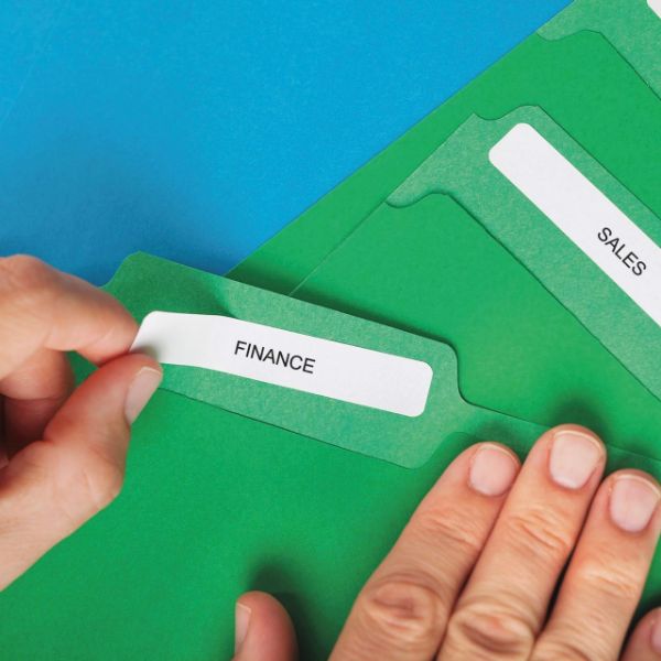 Picture of Genuine LabelWriter Suspension Filing Labels 50mm x 12mm White 220 labels/roll