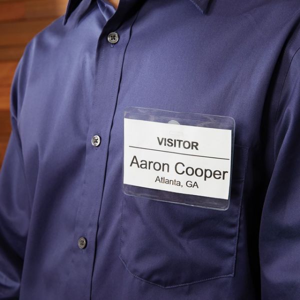 Picture of Genuine LabelWriter Name Badge Cards 51mm x 89mm Compatible w/ DYMO LabelWriter