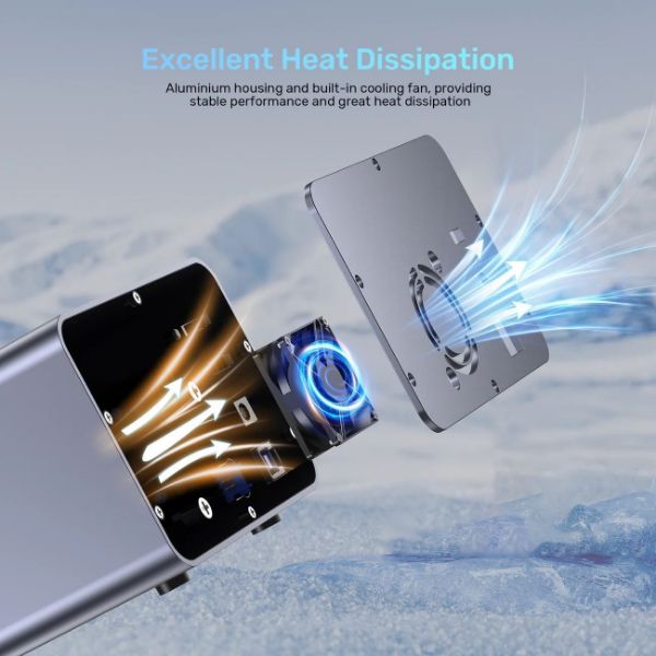 Picture of 2-Bay External Hard Drive Enclosure. both 2.5'' & 3.5'' SATA HDD