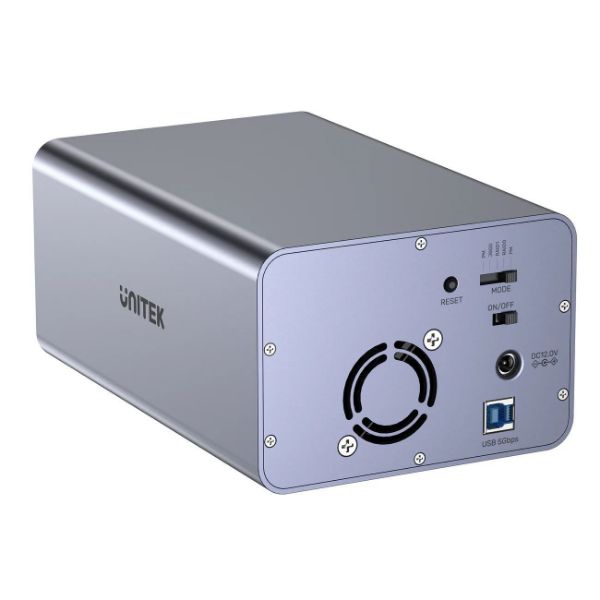 Picture of 2-Bay RAID External HD Enclosure. Supports RAID 1 both 2.5'' & 3.5'' SATA HDD