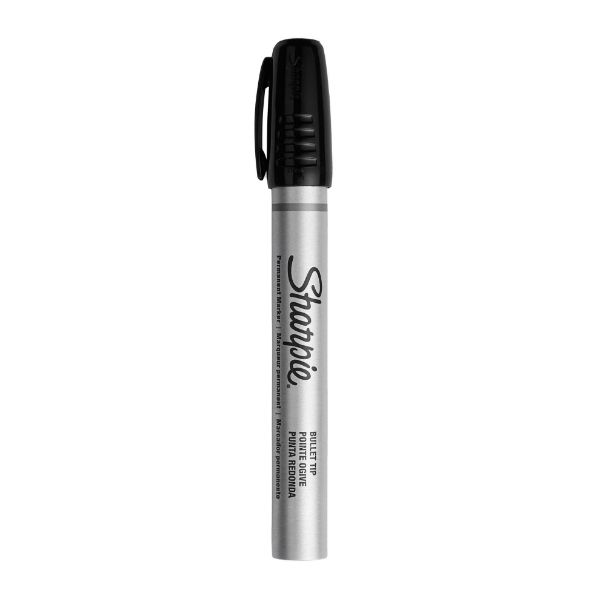 Picture of PRO Metal Aluminium Bullet Tip Black colour Permanent Marker