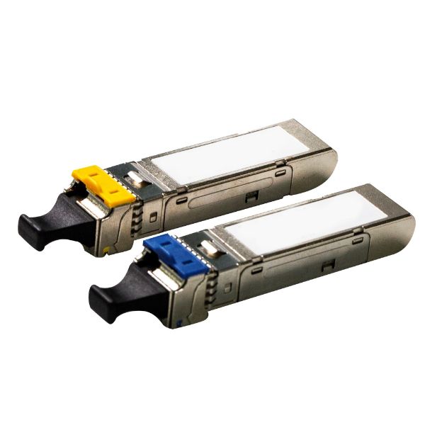 Picture of 1.25G Single-mode WDM SFP LC Modules. Distance: 10km. CISCO & Generic Br& Compatible