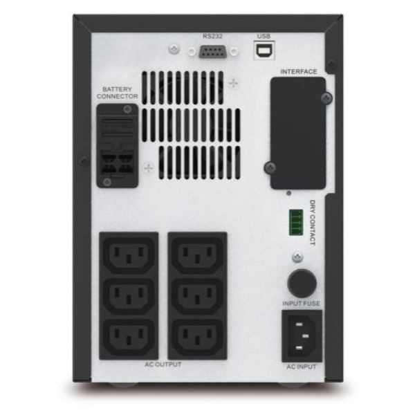 Picture of Easy UPS Line-Interactive 1000VA (700W) Tower 230V Input/Output. 6x IEC C13