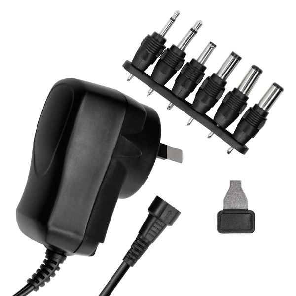 Picture of Universal 0.6amp AC/DC power Adapter with 6x Detachable Interchangeable Connectors