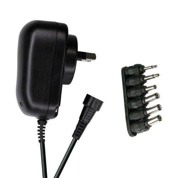 Picture of Universal 1amp AC/DC Power Adapter with 6x Detachable Interchangeable Connectors