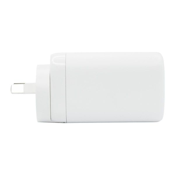 Picture of 65W 5V/3A Dual Port USB-C/A PD Wall Charger/Power Adapter