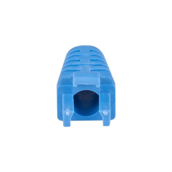 Picture of Blue RJ45 Strain Relief Boot Slimline w/ Clip Protector 6.0mm Outside Diameter 20pk