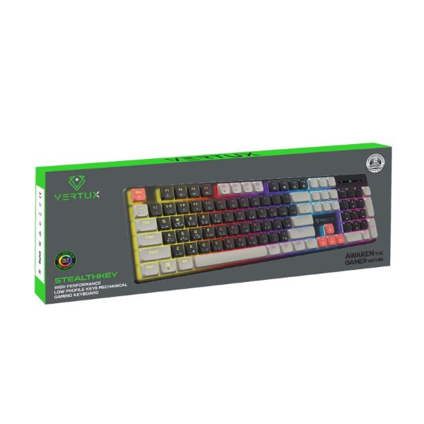 Picture of High-Performance Mechanical Gaming Keyboard w/ Low Profile Keys. 17 RGB Backlight Options