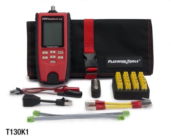 Picture of VDV MapMaster 3.0 Cable Tester Kit. Kit Includes VDV MapMaster 3.0 Main Unit