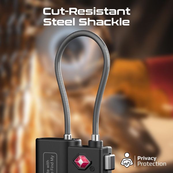 Picture of TSA Luggage Lock w/ Smart Precision Tracking Tag. Works w/ Apple Find My APP