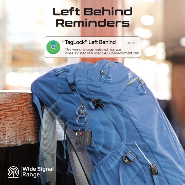 Picture of TSA Luggage Lock w/ Smart Precision Tracking Tag. Works w/ Apple Find My APP