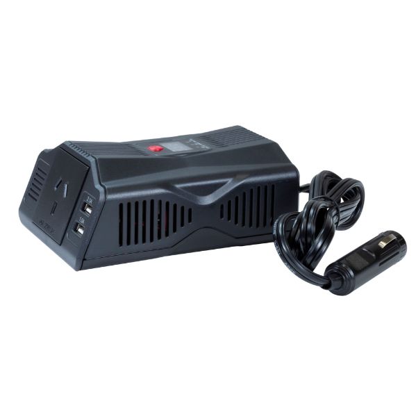 Picture of 200W Power Inverter DC to AC. 12V DC Output: 230V AC Modified Sine Wave
