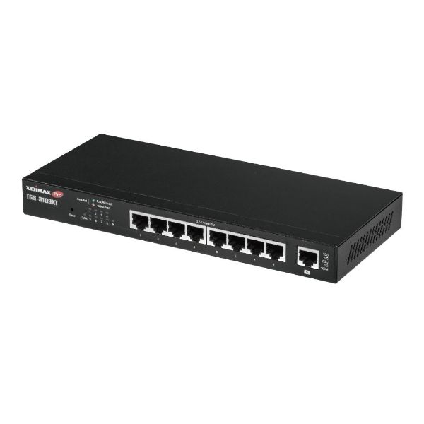 Picture of 8 Port 2.5GbE Web Smart Switch w/ 1x 10GbE Multi Gigabit 5-Speed RJ45 Port