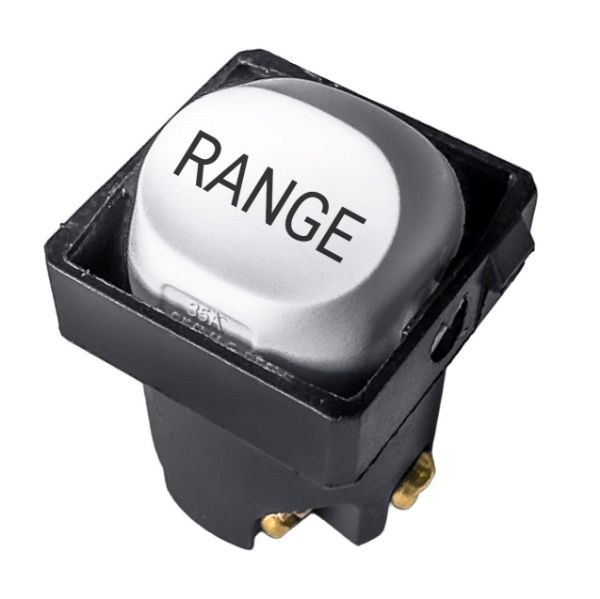 Picture of Sleek 16A 2-Way Labelled RANGE Mechanism. Suits all Tradesave Plates. Flame Resist