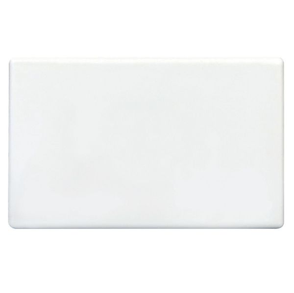 Picture of Blank Plate Accepts All Tradesave Mechanisms Flame Resistant Polycarbonate White