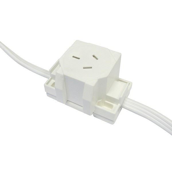 Picture of Single Plug Base Socket Self Terminating White