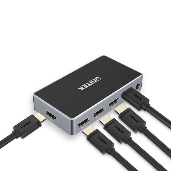 Picture of 5-In-1-Out 4K HDMI 1.4b Switch. Supports up to 4K@30Hz (UHD) Resolution (3840 x 2160)