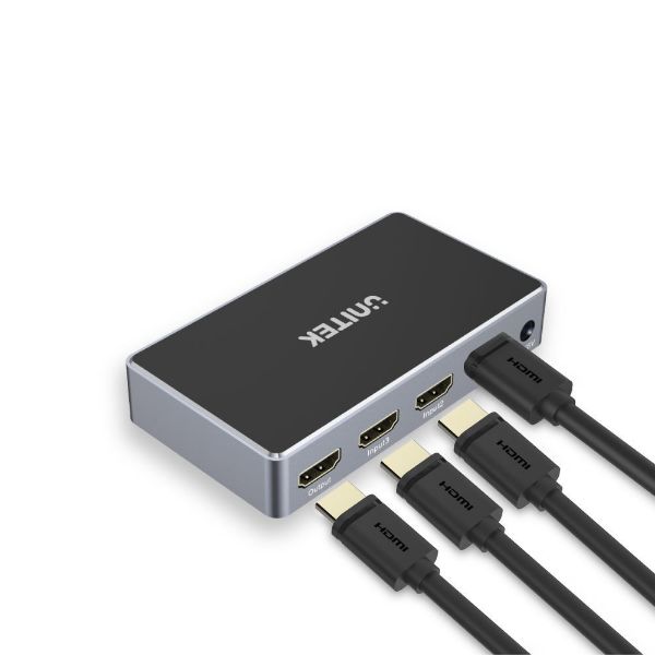 Picture of 3-In-1-Out 4K HDMI 1.4b Switch. Supports up to 4K@30Hz (UHD) Resolution (3840 x 2160)