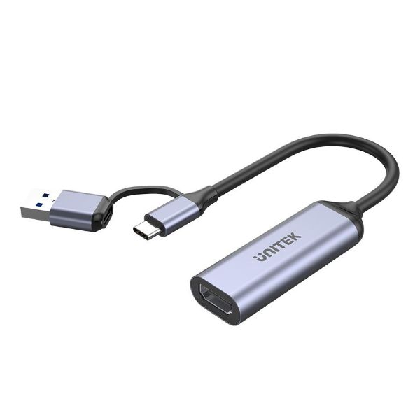 Picture of HDMI to USB-C/A Video Capture Card. 60FPS Streaming Teaching Video Conferencing