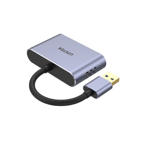 Picture of USB-A to HDMI 2.0 & VGA Adapter Dual Monitor Support. Screen Res up to 1920x1080P