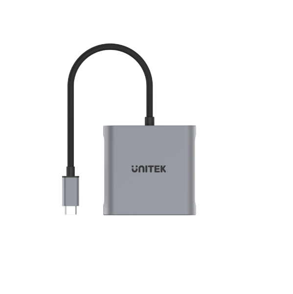 Picture of USB-C to Dual DisplayPort 8K Adapter w/ MST. Supports 8K@60Hz or 4K@120Hz