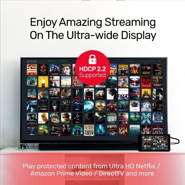 Picture of 2m 4K USB-C to DisplayPort 1.2 Cable in Aluminium Housing upto 4K@60Hz. Plug & Play.