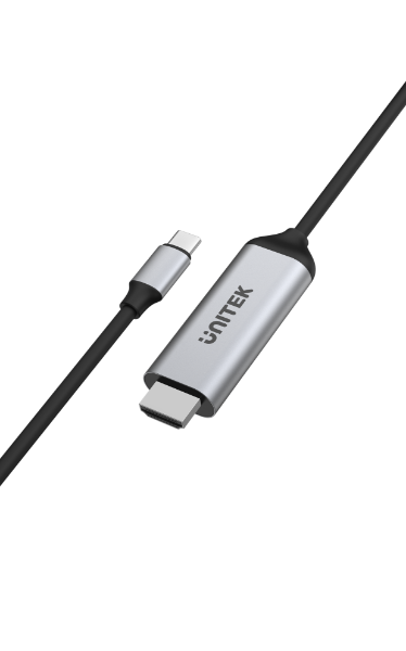 Picture of 1.8m 4K USB-C to HDMI cable. Premium Audio Video UltraHD. Gold Plated Connectors.