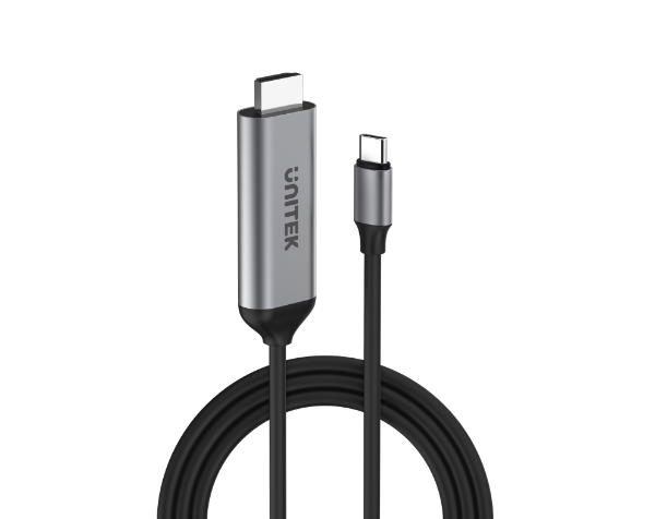 Picture of 1.8m 4K USB-C to HDMI cable. Premium Audio Video UltraHD. Gold Plated Connectors.