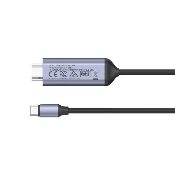 Picture of 1.8m 8K USB-C to HDMI Cable. Supports Premium AV UltraHD 8K Supports Res up to 8K@60Hz.