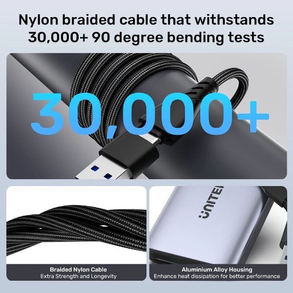 Picture of HDMI Dual Port Adapter w/ 60cm & USB-A&USB-C Connectors Mirror or Extend Display