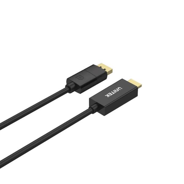 Picture of 1.8m DisplayPort to HDMI Cable. Supports Max Res up to 4K@60Hz. Unidirectional Cable.