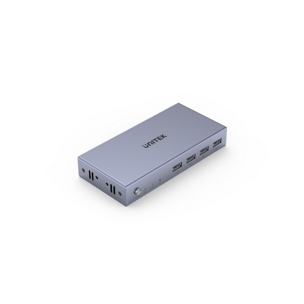 Picture of HDMI KVM 2-in-1-Out Switch & Supports 4K@60Hz UHD. 4x USB-A Ports 2x HDMI