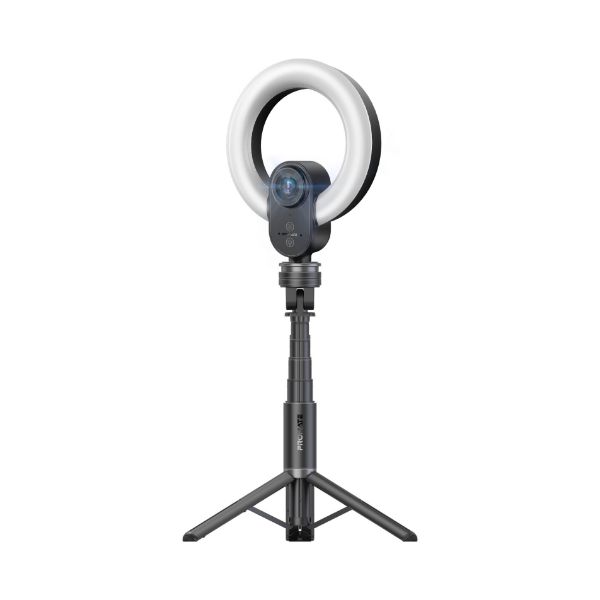 Picture of 2K 5MP UHD Webcam w/ Built-in Mic Ring Light & Detachable Tripod